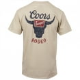 thumbnail image 3 of Coors Banquet Rodeo Logo Distressed Front and Back Natural T-Shirt-Medium, 3 of 5