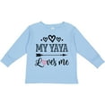 thumbnail image 3 of Inktastic My Yaya Loves Me Grandchild Girls Long Sleeve Toddler T-Shirt, 3 of 5