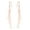 Rose Gold, variant on HEVIRGO Woman Glittering Star Mid-length Tassel Hook Earrings Jewelry Accessories Gift Copper White