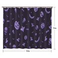 thumbnail image 5 of Halloween Purple Spooky Icons Shower Curtain 84"x72" ,Bathroom Decorative Shower Curtains Set with 12 Hooks,Modern Waterproof Washable Shower Curtain, 5 of 6
