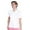 White/Tropical Pink, variant on Monterey Club Women's Destiny Contrast Golf Polo Shirt #2268