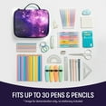 thumbnail image 6 of ZIPIT Jumbo Pencil Box | Extra Large Capacity Organizer Pencil Case with Handle | Holds Up to 110 Pens | Machine Washable (Purple, Galaxy), 6 of 9