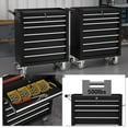 thumbnail image 4 of 7-Drawer Tool Chest,Rolling Tool Cart with Wheels,High Capacity Tool Cabinet with Locking System for Garage, Warehouse, Workshop-Black, 4 of 7
