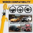 thumbnail image 5 of CARTMAN Heavy Duty Steering Wheel Lock Anti-Theft Car Device Security Car Lock Great Deterrent Adjustable Antitheft Locking Devices for Cars Trucks Vans and SUVs with 3 Keys, 5 of 7