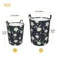 thumbnail image 4 of Uemuo Lilies Flowers Pattern Circular Laundry Hamper Basket with handles,Collapsible laundry basket,Large capacity laundry hamper,Laundry Organizer-Small, 4 of 8