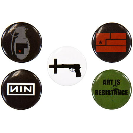 Nine Inch Nails - Year Zero 5 Piece Button Set (Best Of Nine Inch Nails)
