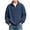 Navy, variant on Boys Sweatshirt Quarter Zip Waffle Knit Plain Long Sleeve Pullover Sweatshirt Kids Fashion Athletic Casual Sweatshirts 3-14 Years