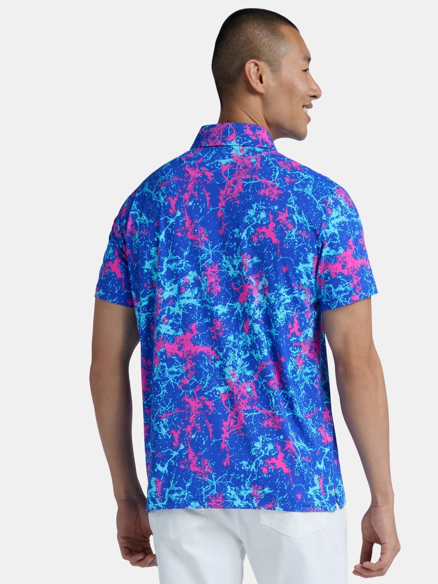 Birdie Bound Men's & Big Men's Novelty Print Golf Polo, Sizes S-5XL