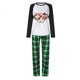 thumbnail image 4 of Pijamas familiares navideños a juego, conjuntos de pijamas verdes con gafas de sol, Navidad en julio, 4 of 4