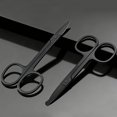 thumbnail image 6 of 2 pcs Eyebrow Scissors with Rounded Tip, Professional Stainless Steel Small Grooming Scissors for Men and Women, for Eyebrow, Nose Hair, Mustache, Beard and Eyelashesan, Black, 6 of 6