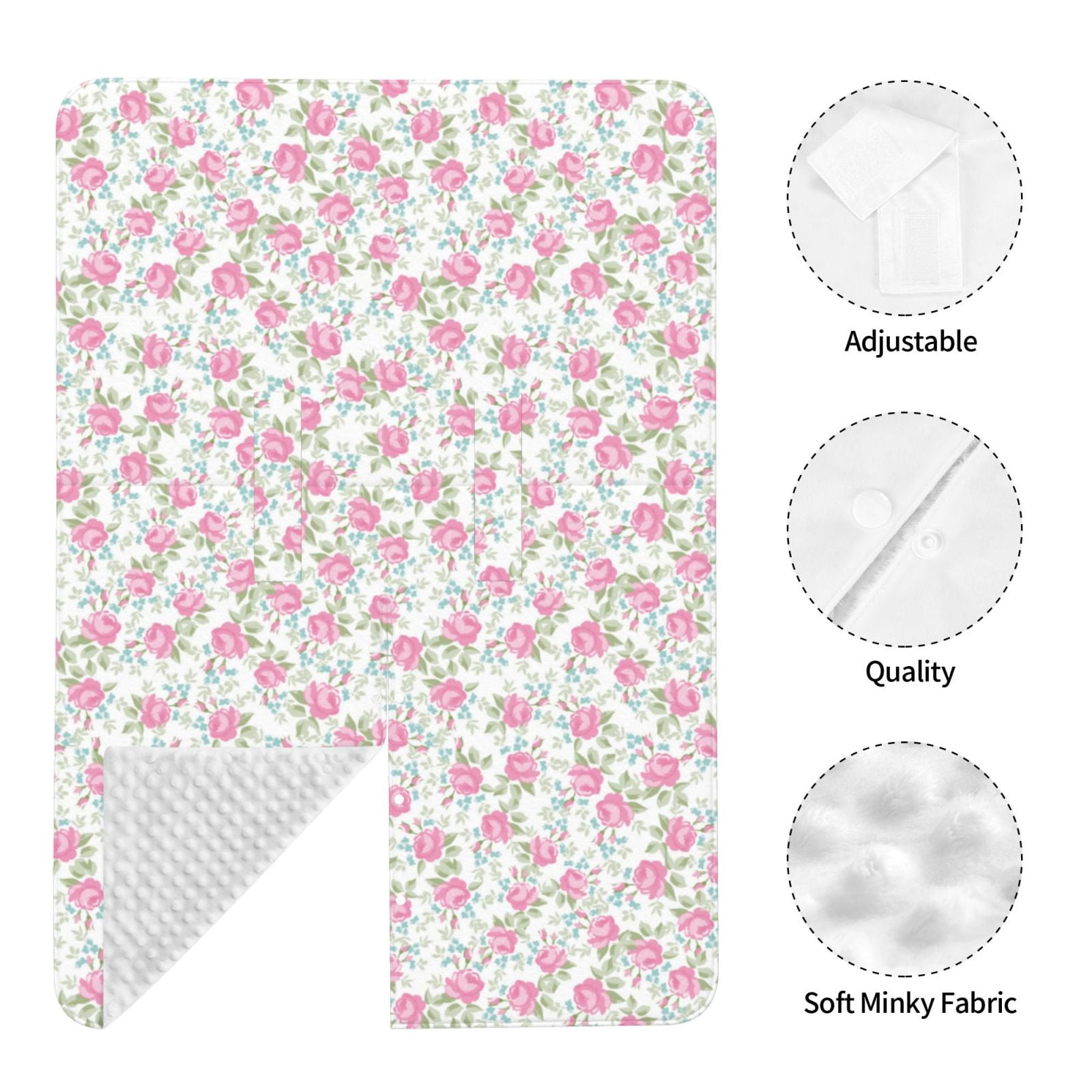 Naloa Floral Baby Car Seat Cover, Breathable Baby Carrier Cover, Multiuse Baby Carrier Cover & Nursing Breastfeeding Cover