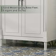 thumbnail image 2 of 30" Freestanding Bathroom Vanity with Ceramic Sink Top, Faucet, Classic Tapered legs, 2 of 9