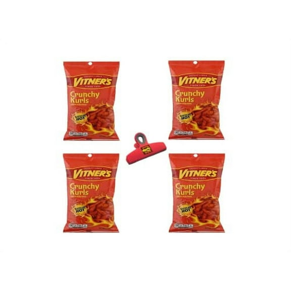 VITNER's Crunchy Curls An Old Chicago Original Flavor, (Pack Of ( 4 ) 3.5 Bags)