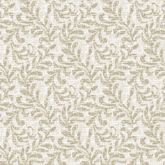 Waverly Inspirations 2 Yard Cut 100% Cotton Duck Print Fabric Textured Scroll Vine, 45" Wide for Quilting & Sewing