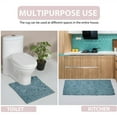 thumbnail image 4 of Home Weavers  Modesto 2 Piece Set Bath Rug 21"x34"/24"x40" Navy, 4 of 5