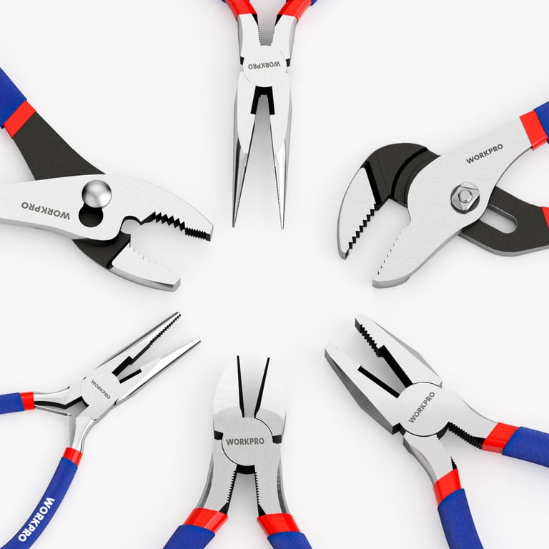 WORKPRO 7-Piece Pliers Set with Comfort Grip Handles photo 6