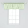 thumbnail image 2 of Ambesonne Fish Scale Window Valance, Green Arcs of Stars, 54" X 18", Apple Green and White, 2 of 3