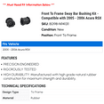 thumbnail image 2 of Front To Frame Sway Bar Bushing Kit - Compatible with 2005 - 2006 Acura RSX, 2 of 2