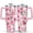 Pink, variant on 40oz Strawberry Tumbler with Handle & Straw, Stainless Steel Insulated Cup, Leak Proof Travel Mug, Keeps Drinks Hot/Cold, Nurse Coffee Cup, Gifts for Women Men