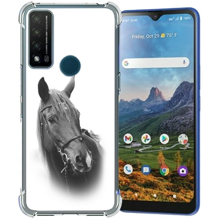 TalkingCase Slim Phone Case Compatible for Cricket Dream 5G, AT&T Radiant Max 5G/Fusion 5G, Animal Horse Mane Print, Lightweight, Flexible, Soft, USA