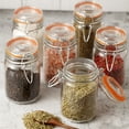 thumbnail image 5 of Set of 6 (9 oz) Glass Spice Jars Bottles with Airtight Lids and Leak Proof Rubber Gasket, 5 of 5