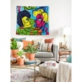 thumbnail image 2 of Awkward Styles Contemporary Painting Tapestry Wall Hanging Colorful Figures Home Decor Expressive Artwork, 2 of 2