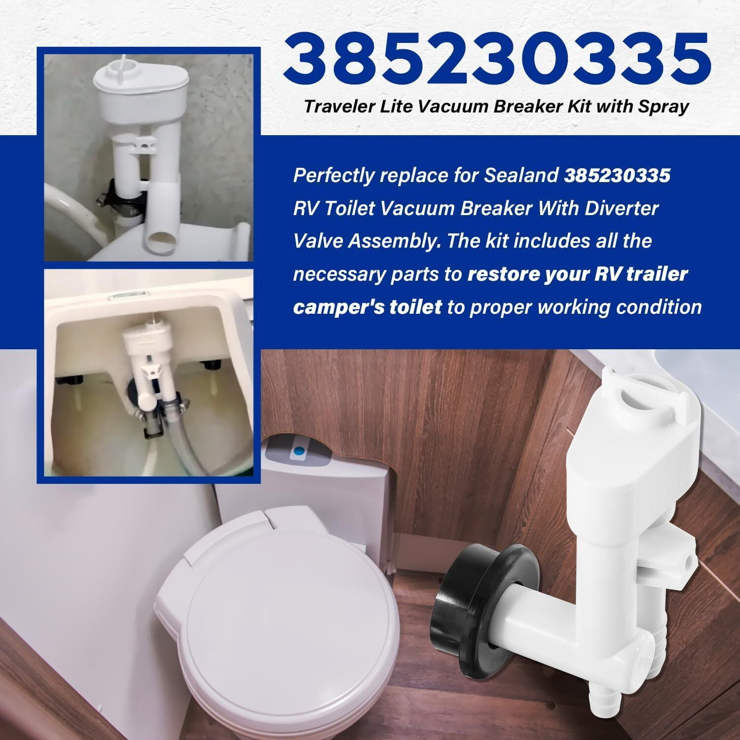 Dometic Sealand Toilet White Hand Sprayer