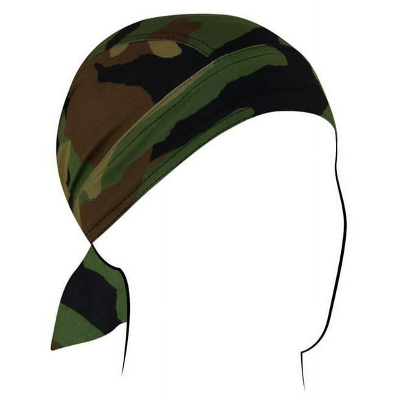 Zan Headgear Sportflex Flydanna Headwrap Woodland Camo
