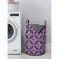 thumbnail image 3 of Retro Laundry Bag, Ornamental Dots and Rhombuses in Abstract Victorian Pattern Vintage Inspirations, Hamper Basket with Handles Drawstring Closure for Laundromats, 13" x 19", Multicolor, by Ambesonne, 3 of 4