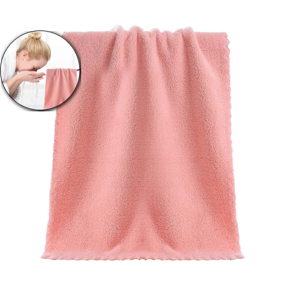 Soft Bath Towel - 12x24 Inch High Absorbent Cotton Towel for Bathroom, Gym, Spa & Beach(Pink)