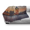 thumbnail image 3 of London Soft Flannel Fleece Blanket, Fairy View of Big Ben and Houses of Parliament at Dusk in London British Urban Town, Cozy Plush for Indoor and Outdoor Use, 70" x 90", Multicolor, by Ambesonne, 3 of 6