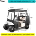 10L0L 2 Passenger Golf Cart Enclosures Fit EZGO TXT Waterproof Driving