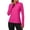 Hot Pink, variant on For Women's Active Wear: Long Sleeve 1/4 Zip Workout Top - Slim Fit Moisture Wicking Athletic Pullover, Lightweight Running Gym Shirt with Thumbholes Black L