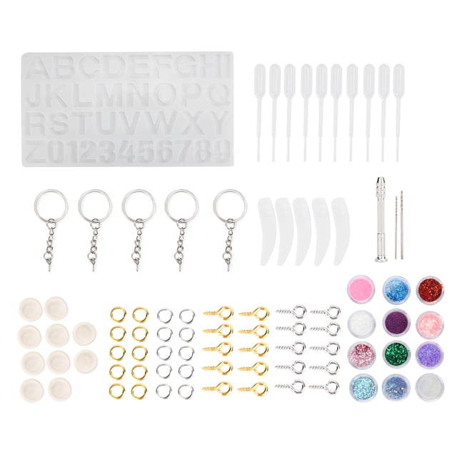 Accessoire Bricolage en Résine Époxy, Moule en Silicone Accessoire Bricolage en Résine Époxy Ensemble de Résine Époxy Robuste et Résistant