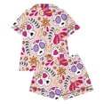 thumbnail image 4 of Elegyee Girls Funny Halloween Pajama Set Short Sleeve Kids Nightwear, Pink, Size 11-12, 4 of 4