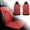 Red, variant on Universal Leather Heated Seat Covers for 2 Seater Vehicles with 12V Warming Cushion Comfort System for Cars and SUVs 2PCS
