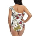 thumbnail image 5 of Honeii London Landmark1 for women's one-piece swimsuit featuring a chic one-shoulder design experience elegance and style in the water-Small, 5 of 6