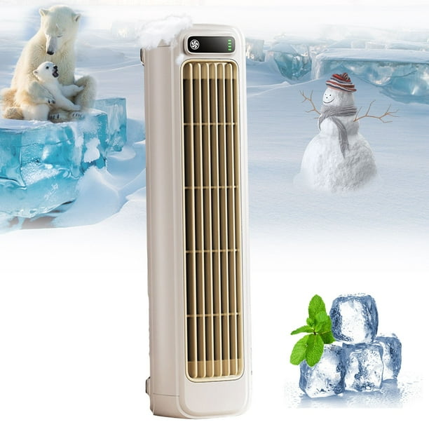 Ventilador de torre de viento constante 2024 - Ventilador de sobremesa sin aletas con batería de 2000mAh, 3 velocidades de velocidad, ultra silencioso por debajo de 36dB, refrigeración portátil para