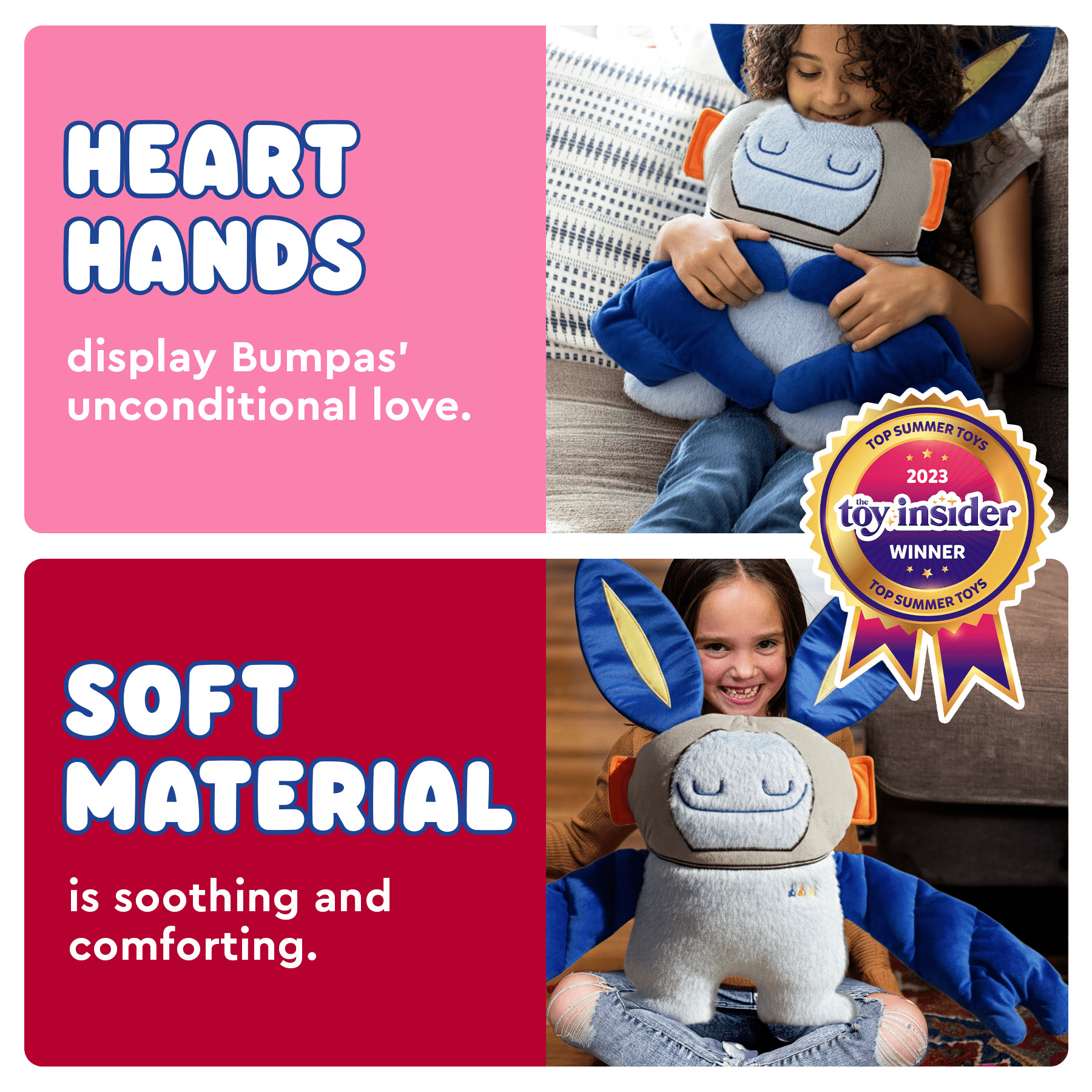 Bumpas Ollo Weighted Plush Toy - Calming, Machine Washable, Realistic Hug - Ages 3 and Up