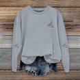 thumbnail image 4 of Spooky Season Hoodies for Women Oversized Sweatshirt Casual Fall Outfit Trendy Lounge Tops, 4 of 4