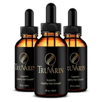(3 Pack) Truvarin Hair Growth Formula, Premium Support Drops For Beautiful Hair, All Natural Liquid Formula for Shine and Healthy Scalp, Official Tru Varin Drops, Gotas Review (90 Servings)