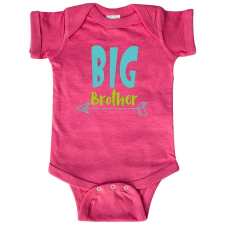 

Inktastic Big Brother Older Brother Arrow - Blue Green Gift Baby Boy Bodysuit