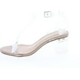 thumbnail image 2 of Static Footwear Womens Kissy-01 Fashion Lucite Clear Chunky  Heel Dress Sandals, 2 of 7