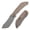 Brown, variant on Tenable Tipper Folding Pocket Knife .39'' Blackwash Nitro V Blade,White G10 Handle,B1079A4