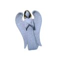 thumbnail image 3 of Escultura de ángel de resina moderna, elegante figura decorativa para decoración de interiores. Blanco, 3 of 7