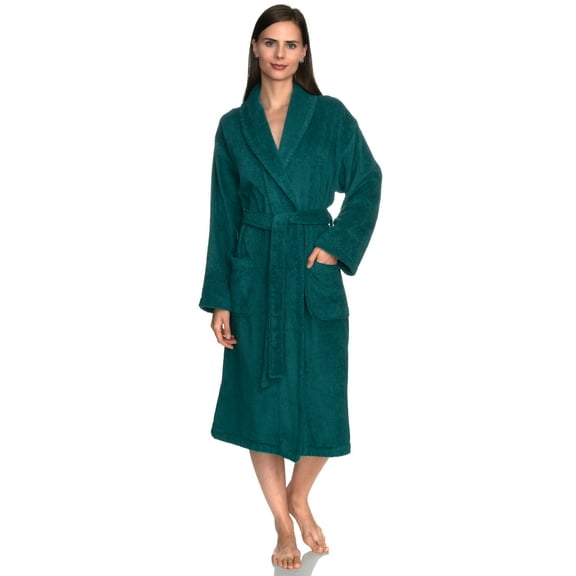 TowelSelections Women's Robe, Turkish Cotton Terry Shawl Bathrobe