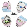 thumbnail image 5 of FORMRS Mini Backpack Purse for Women Travel Daypack Casual Shoulder Bag, Light Pink Stripes, 5 of 7