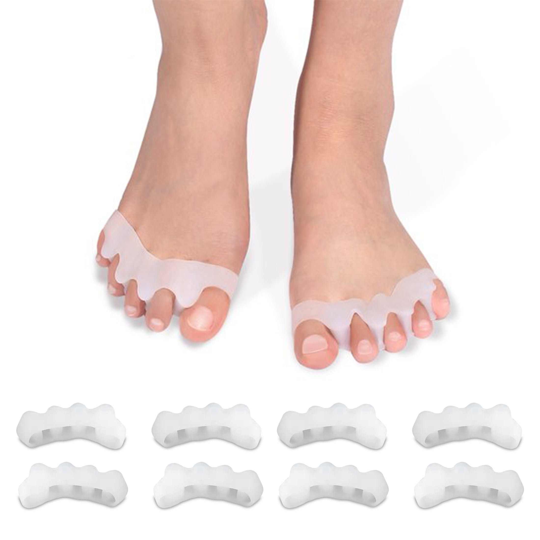 LEERUI 4PCS Soft Gel Toe Separator and Stretcher Bunion Corrector