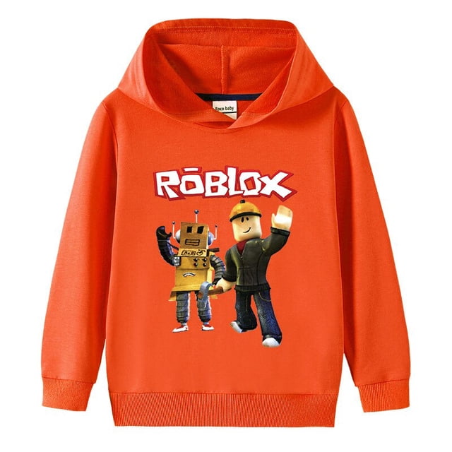 Roblox-suéter de algodón puro para niños y niñas, chaqueta para bebés, suéter para niños, regalo para mantener el calor, Otoño e Invierno
