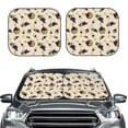 thumbnail image 2 of Windshield Sun Shade, Wine Bottle Print No.9049 Foldable Car Sun Shade Windshield For Front, 2 Pieces, 2 of 4